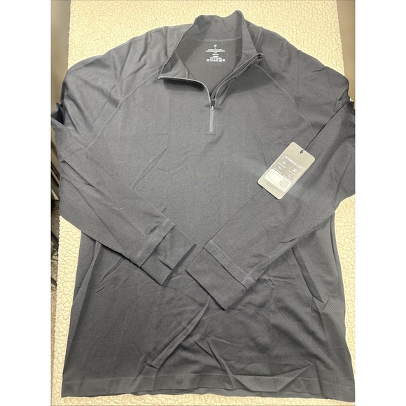 Fabletics Other - Fabletics Shirt Men's XL Black Long Sleeve Training Day 1/4 Quarter Zip NWT
